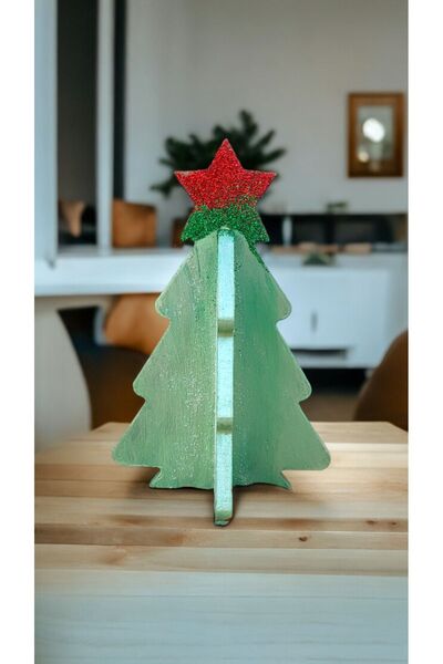 İLDA ART DESİGN 3D Ahşap Ağaç Dekorasyon Ürün, Yılbaşı Ağacı, Ev