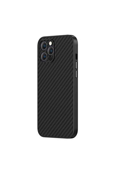 Benks Iphone 12 Pro Max Kılıf Magsafe Özellikli Karbon Fiber Hybrid Kevlar Kapak