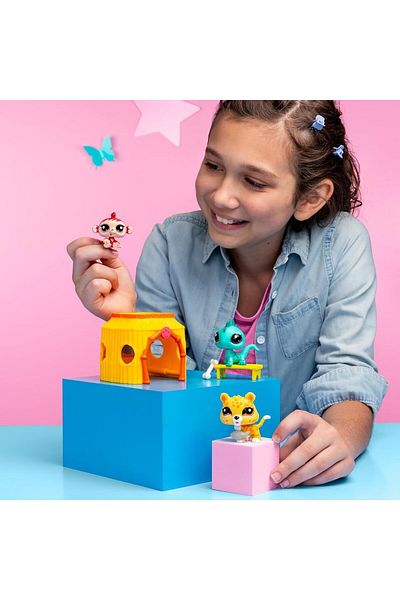 Littlest Pet Shop LPS Minis Littlest Pet Shop - Forest Themed 3-Piece Figure Set