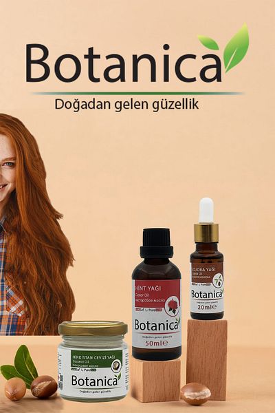 botanica مجموعة العناية بالشعر - زيت جوز الهند المغذي والمنشط وزيت الخروع وزيت الجوجوبا