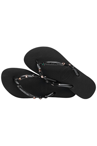 Havaianas Black Slim Luxury Women's Slippers -4149285-0090