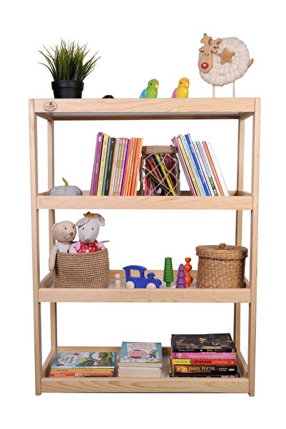 Masal Oyuncak Ahşap Montessori Çok Amaçlı Dolap