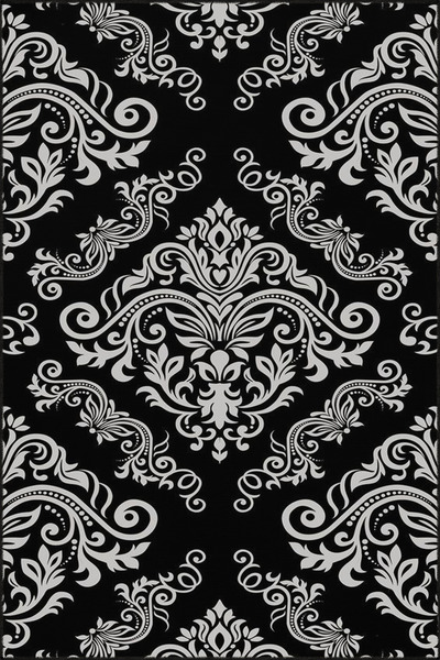 Rugs Modern Halı Black Traditional Woven Base Carpet and Washable Carpet Mira...