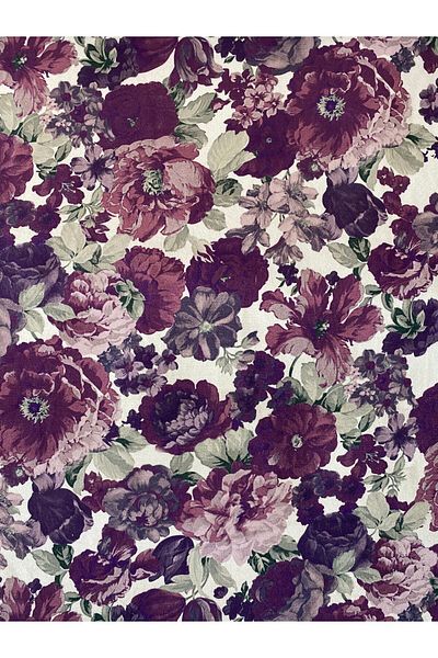 çataloğlu tekstil CTL0121 Model Patterned Floral Fabric