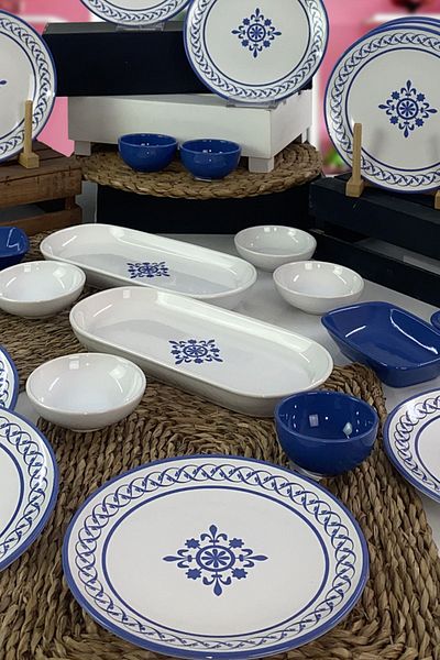 Keramika Etnica 25 Piece Breakfast Set for 12 People