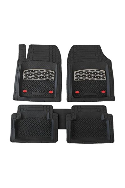 SAFİR Kia Picanto Uyumlu Universal Derin Havuzlu Paspas Krom Karbon