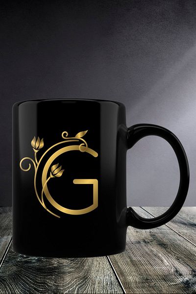 yhfoto كوب بأحرف سوداء - طباعة ثنائية الاتجاه SK644