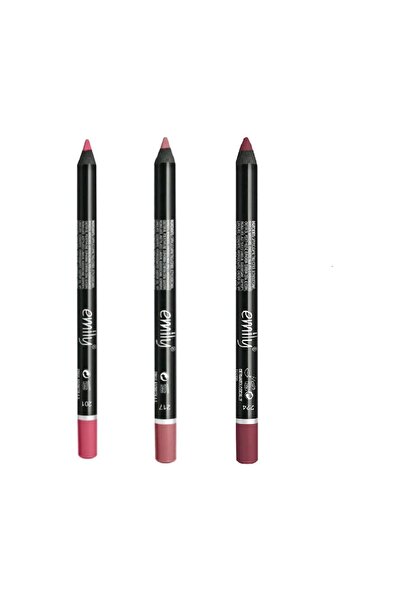 EMILY EMİLY 3'LÜ DUDAK KALEMİ NO: 201-217-224