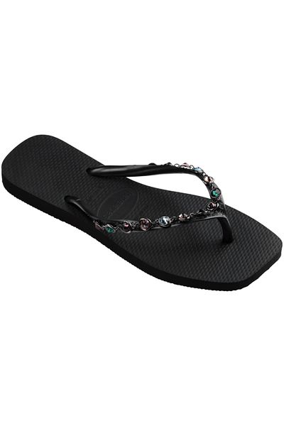 Havaianas Πολυτελείς Μαύρες Γυναικείες Παντόφλες - 4148930-0090