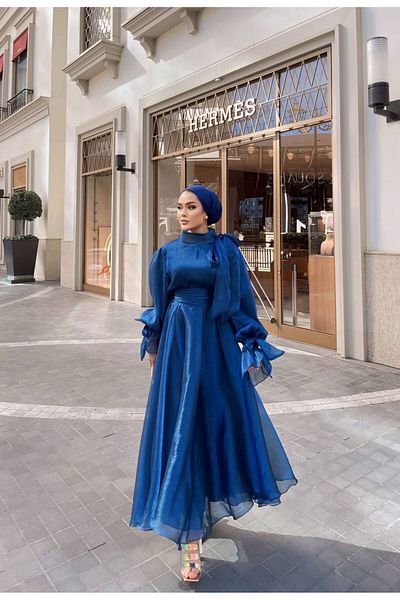 FUSHYA Tulle Chiffon Evening Dress