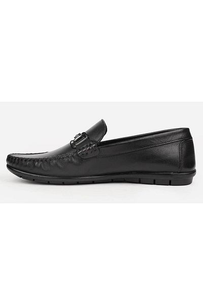 Pierre Cardin 90146 Μαύρα Ανδρικά Loafer Casual Δερμάτινα Παπούτσια