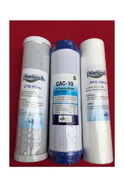 Lotus 3 Lü Ön Filtre Seti Çift Karbonlu Ro Su Arıtma Cihazı Için