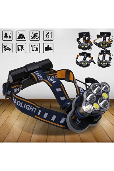 Geltoptan 6000 Lümen Şarjlı Kafa Feneri Avcılık Balıkçılık Kampçılık Arıcılık...