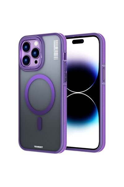Youngkit Iphone 14 Pro Uyumlu Kılıf Magsafe Şarj Özellikli Rock Sand Serisi K...