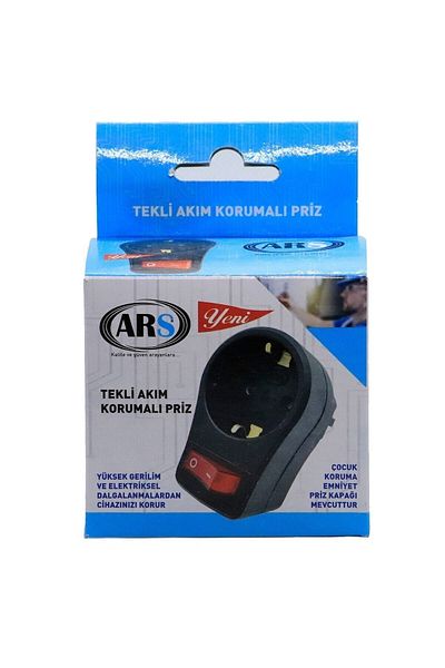 ARS ELEKTRİK Ars Single Surge Protected and Child Protected Switched Socket