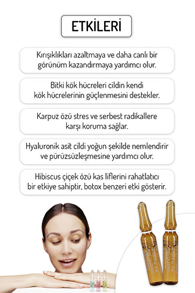 Skin Accents 5 Adet Kök Hücre Ampul Alman Serum Dermaroller Dermapen Cilt Bakım Serumu