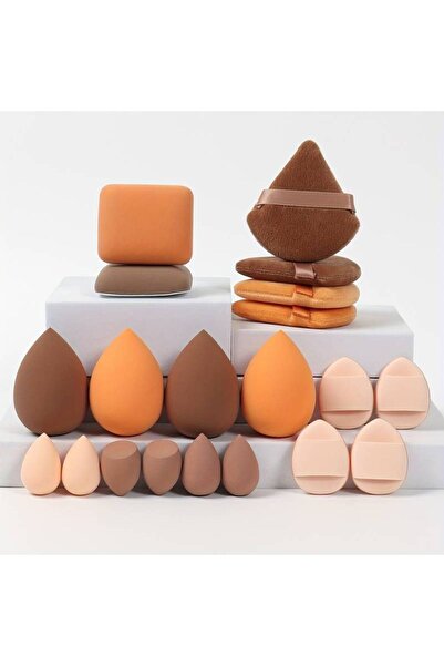 Fashion'S 20 Adet Makyaj Süngeri Seti - Pudra Süngeri - Makyaj Süngeri - Parmak Süngeri