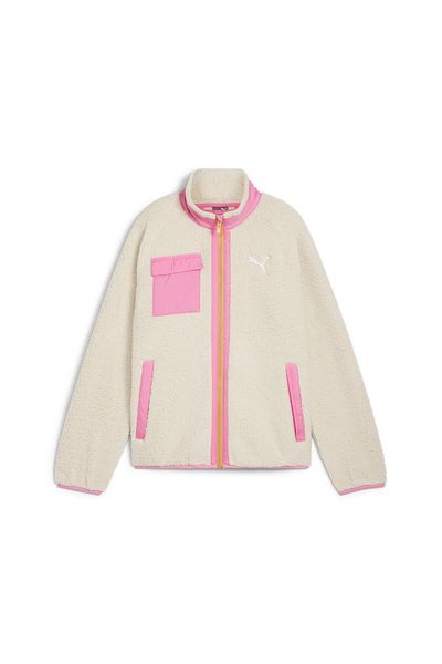 Puma Hybrid Sherpa Kids Ecru Coat 62650487