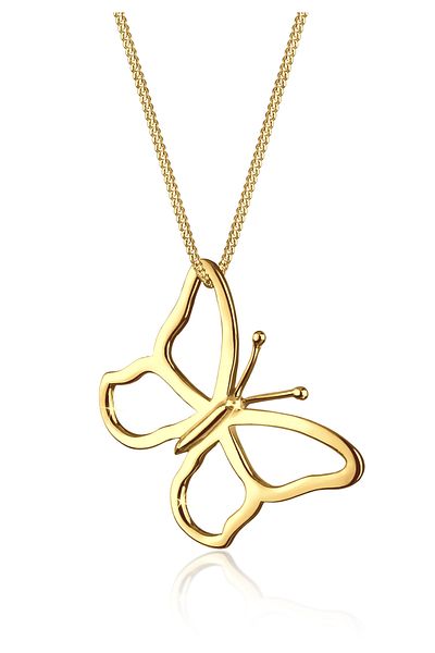 ELLI Halskette Damen Schmetterling Anhänger Filigran aus 925 Sterling Silber