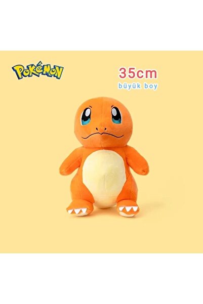 Takara Tomy Charmander 30cm Büyük Boy Pokemon Peluş Oyuncak Figür