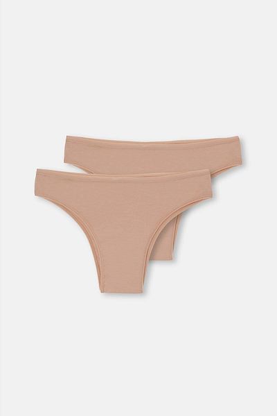Dagi Brazilian-Slip aus Single-Jersey in Hautfarbe