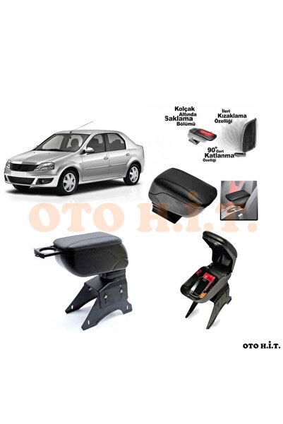 OTO H.İ.T. Dacia Logan Sedan Uyumlu Kol Dayama Ve Kolçak Sürgülü Bardaklıklı ...