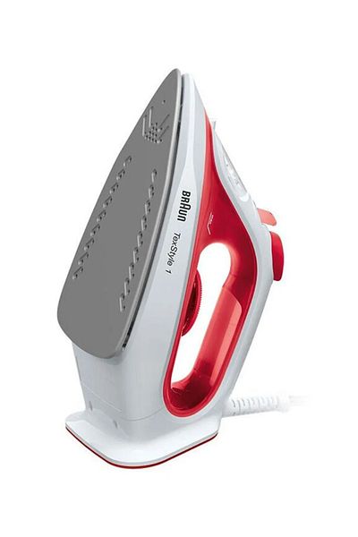 Braun TexStyle 1 Steam Iron Non-stick soleplate, Rapid Heat, Precision Tip, Self-Clean - SI 1019