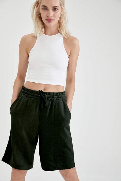 OXVİN Comfort Label - Μακρύ υπερμεγέθη Unisex βερμούδα με κορδόνια