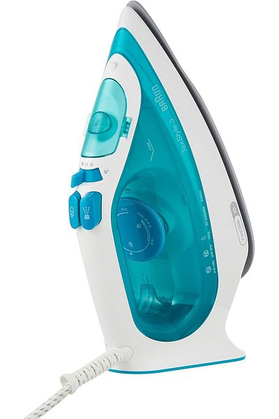 Braun Text style Steam Iron Free Glide 3D, 2350 watts, Super Ceramic,steam shot 150g/min - SI 3041