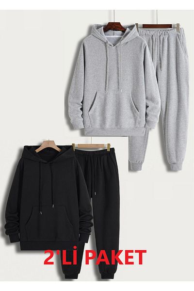 DAXİS Sportwear Company 2-Piece Unisex Hooded Tracksuit Set - Daxis Sportwear Company