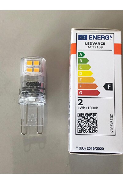 Osram 3 ADET OSRAM  G9 LED 1,9W=20W 200 LÜMEN  2700 KELVİN SARI  15,000 SAAT