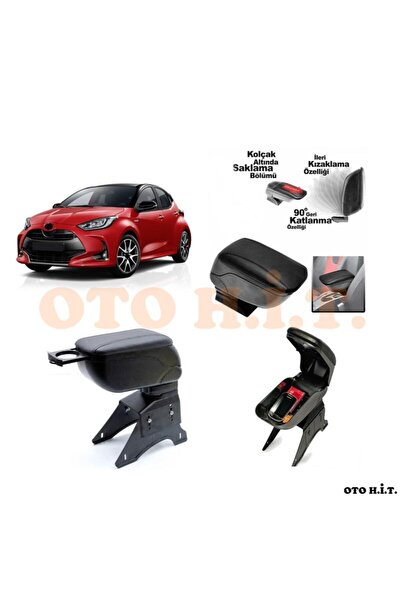 OTO H.İ.T. Toyota Yaris 20 Üzeri Uyumlu Kol Dayama Ve Kolçak Sürgülü Bardaklı...