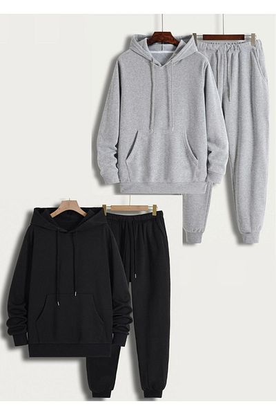 DAXİS Sportwear Company 2-Piece Unisex Hooded Tracksuit Set - Daxis Sportwear Company