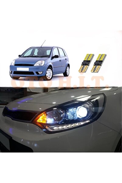 OTO H.İ.T. Ford Fiesta 02-08 Uyumlu Park Ampulü Beyaz Led Aydınlatma Ampulü C...