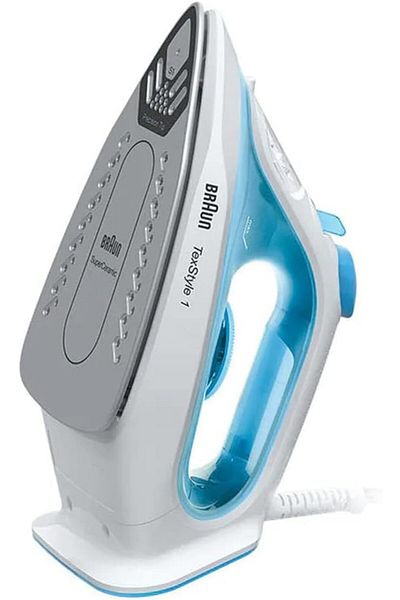 Braun Steam Iron TexStyle 1 Super Ceramic Soleplate, 2000 Watts Light & quick, Rapid heat - SI 1050