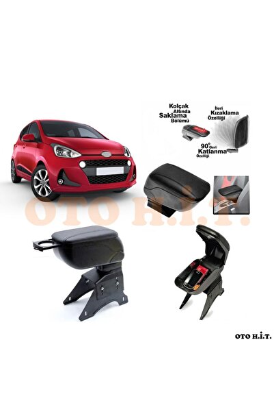 OTO H.İ.T. Hyundai I10 17-20 Uyumlu Kol Dayama Ve Kolçak Sürgülü Bardaklıklı ...