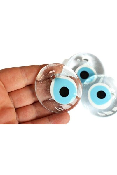 ella'nın çarşısı 4 cm 1 bucată de mărgea transparentă din sticlă perforată. O...