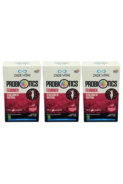 Zade Vital بروبيوتيك أنثوي 30 كبسولة صلبة 3 قطع