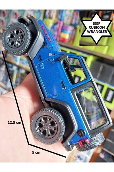 OYUNCAKSAHİLİ Jeep Wrangler Rubicon Metal Koleksiyon Model Jip Kapıları Açılı...