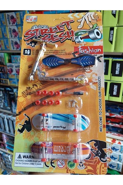 OYUNCAKSAHİLİ Finger Skateboard 27 Pieces Scooter Skate Crazy Skateboard Figure Movements Set Skatebord Caster Screw