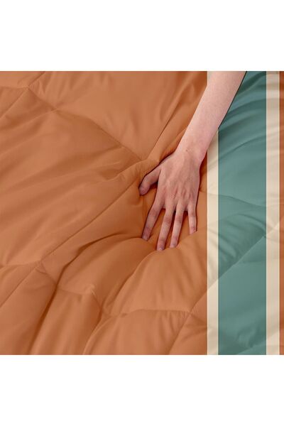 Else Dekor Ретро-дизайн, коричневий мікрофібра, капітоне - двоспальний комплект постільної білизни