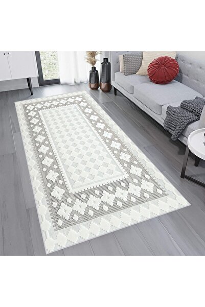 Eliana Home Dijital Baskı Yıkanabilir Kaymaz Taban Salon Halısı Ve Yolluk LNA...