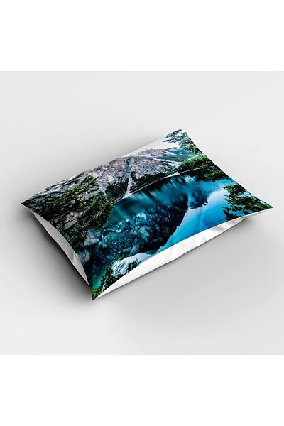 Else Dekor Desert Mountain Landscape Patterned - Digital Printed Single Children's Bedspread and Pillowcase