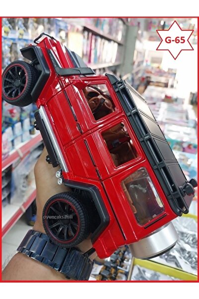 OYUNCAKSAHİLİ G65 JİP DİECAST METAL 1.24 KOLEKSİYON KIRMIZI G 63 MODEL ARABA ...