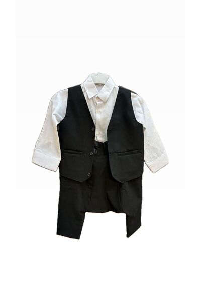 Genel Markalar Çocuk Gömlekli Şalvar Takımı (BEL LASTİĞİ IÇİNDE)