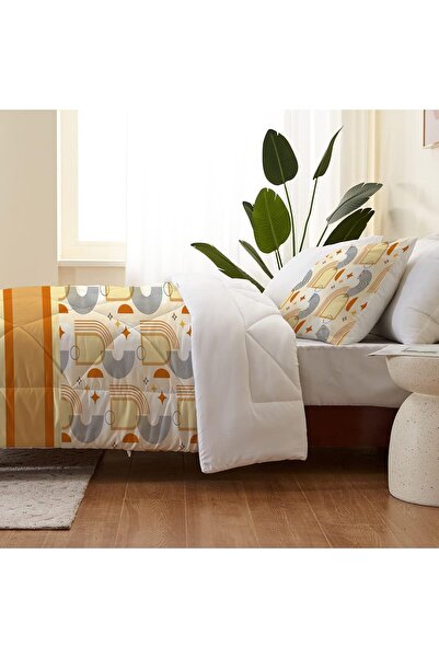 Else Dekor Двоспальний мікрофібровий капітоні - комплект постільної білизни з візерунком і чохлом