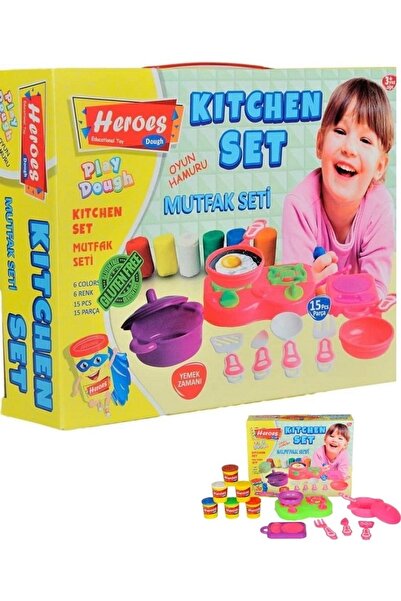 OYUNCAKSAHİLİ لعبة المطبخ ملعقة شوكة سكين 15 قطعة مجموعة صلصال المطبخ 2 في 1 موديل