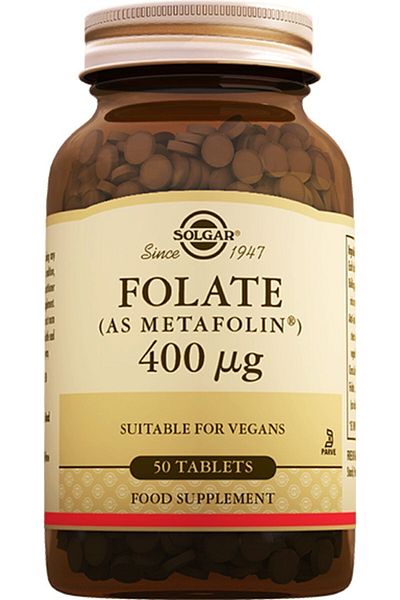 Solgar Folate Metafolin 400 Mcg 50 Tablets