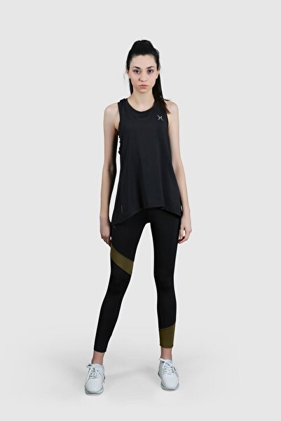 HALVMAN Women's Back Slit Athlete Black Hlv1324