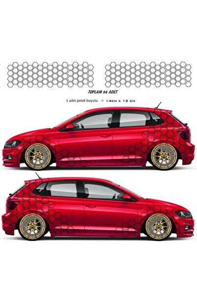 EYBA STİCKER Petek Araba Sticker. Petek Oto Arka Çamurluk Kaplama Sticker